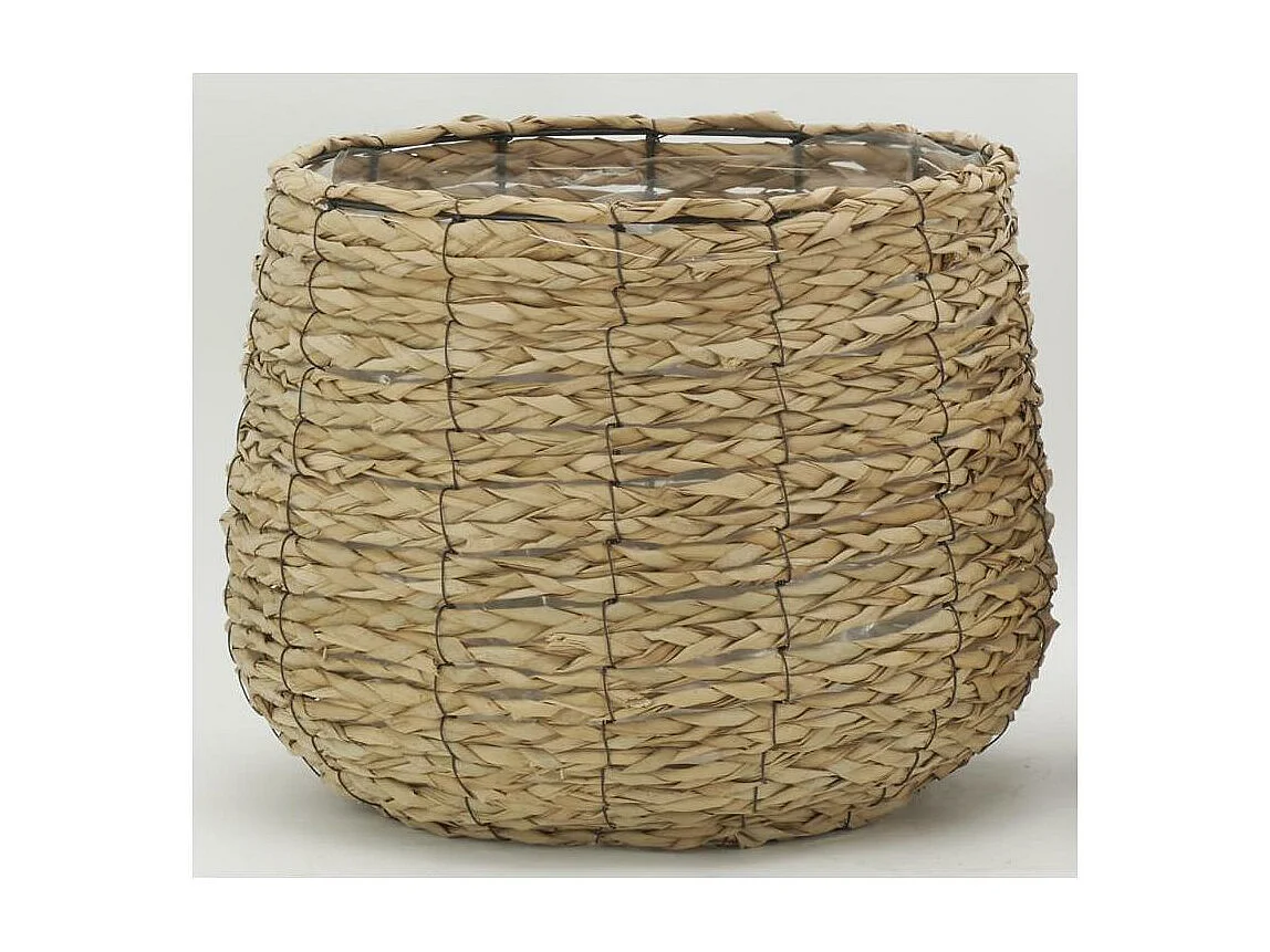 Cache-pots en jonc tissé (lot de 3)