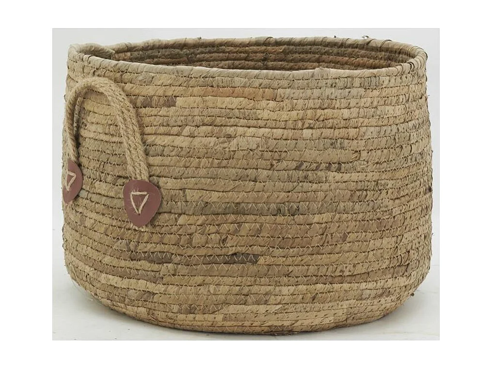 Cache-pots boules en abaca (lot de 3)