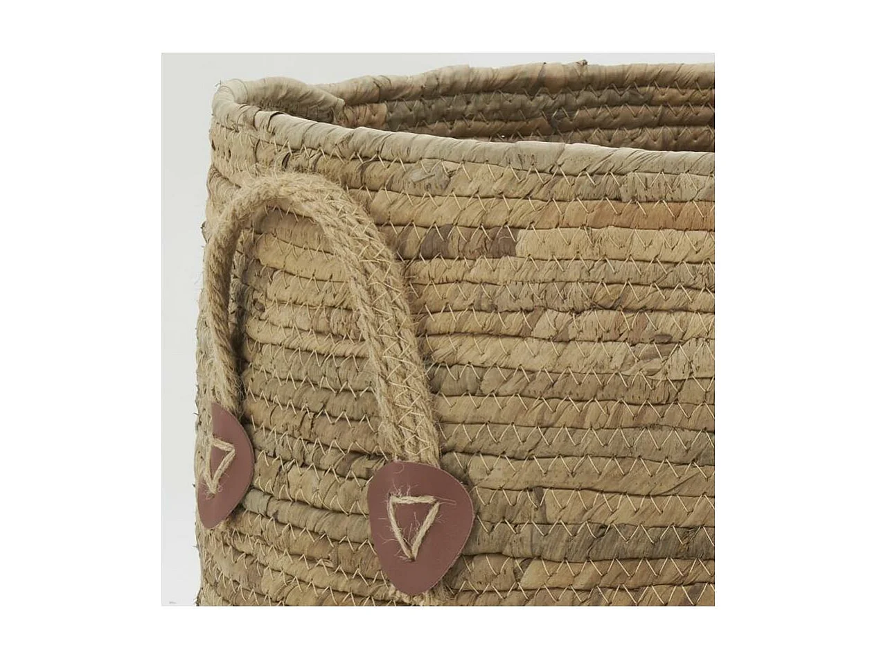 Cache-pots boules en abaca (lot de 3)