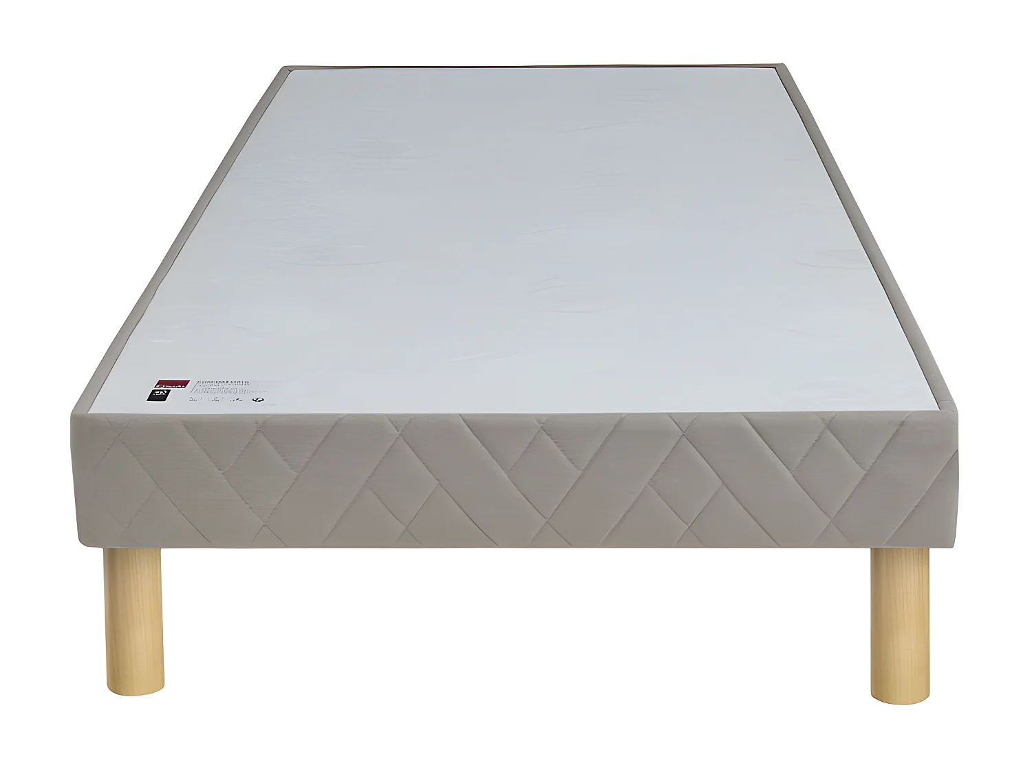 Bomba ferme - Sommier tapissier 90x190cm : Couleur - Gris