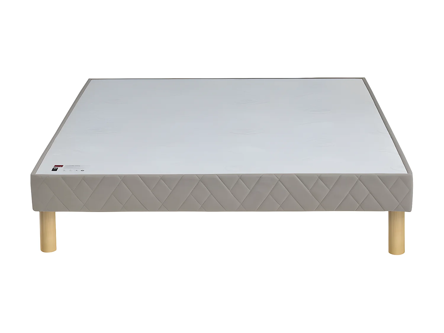 Bomba ferme - Sommier tapissier 140x190cm : Couleur - Gris