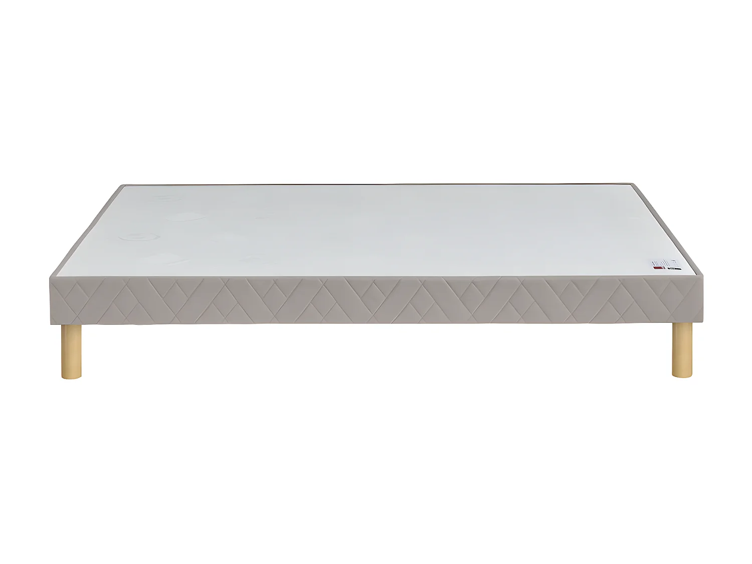 Bomba ferme - Sommier tapissier 160x200cm : Couleur - Gris