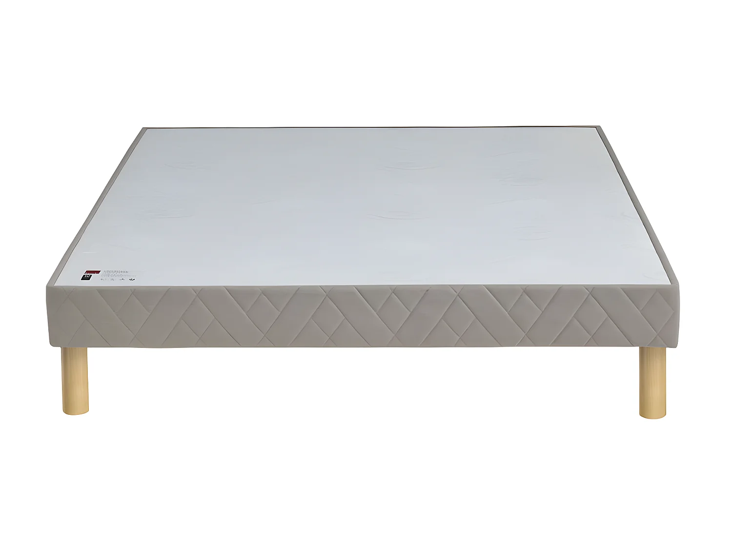 Bomba ferme - Sommier tapissier 160x200cm : Couleur - Gris