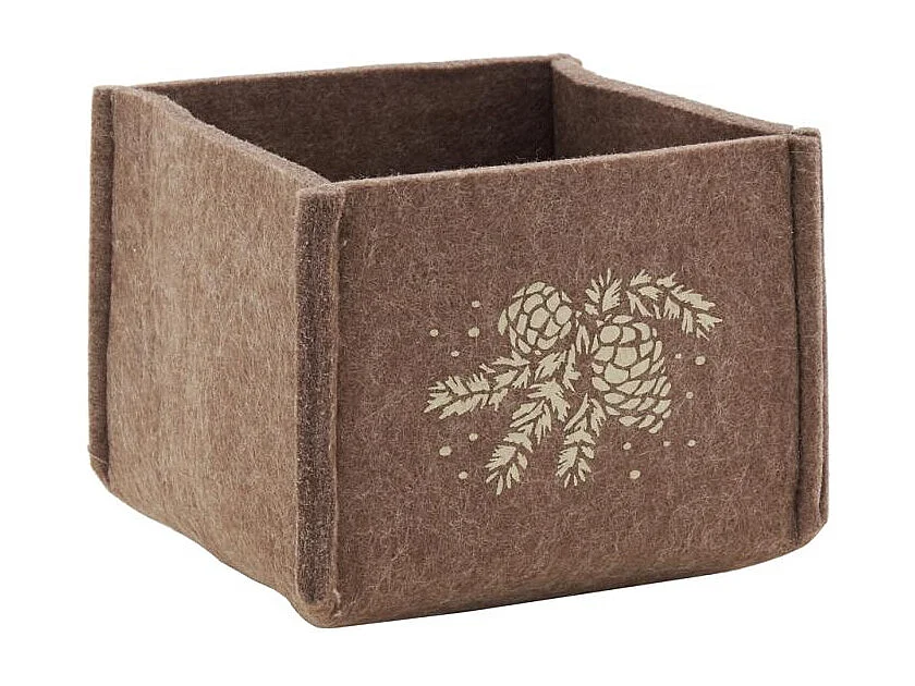 Corbeilles carrées en feutrine Lot de 2