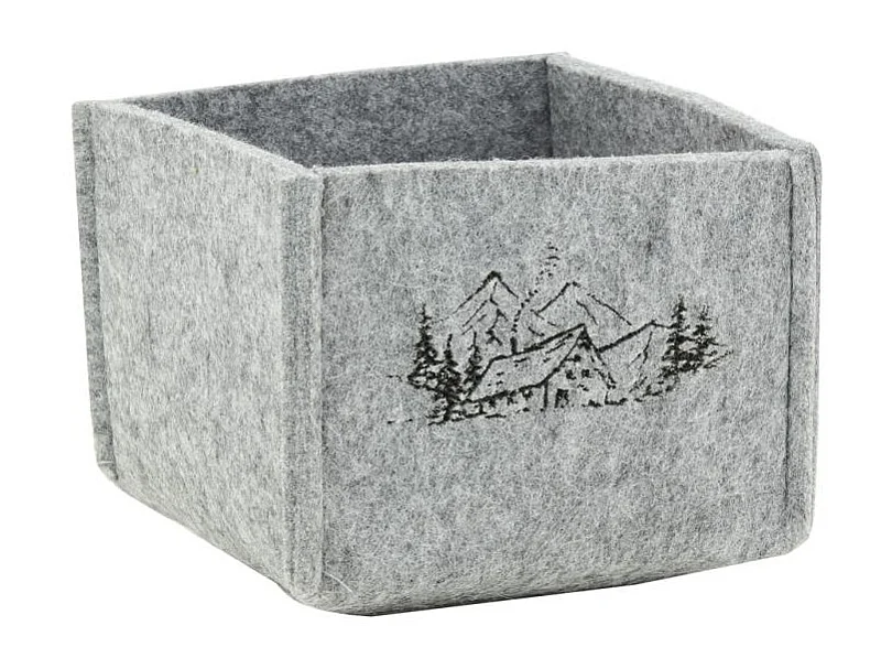 Corbeilles carrées en feutrine Lot de 2