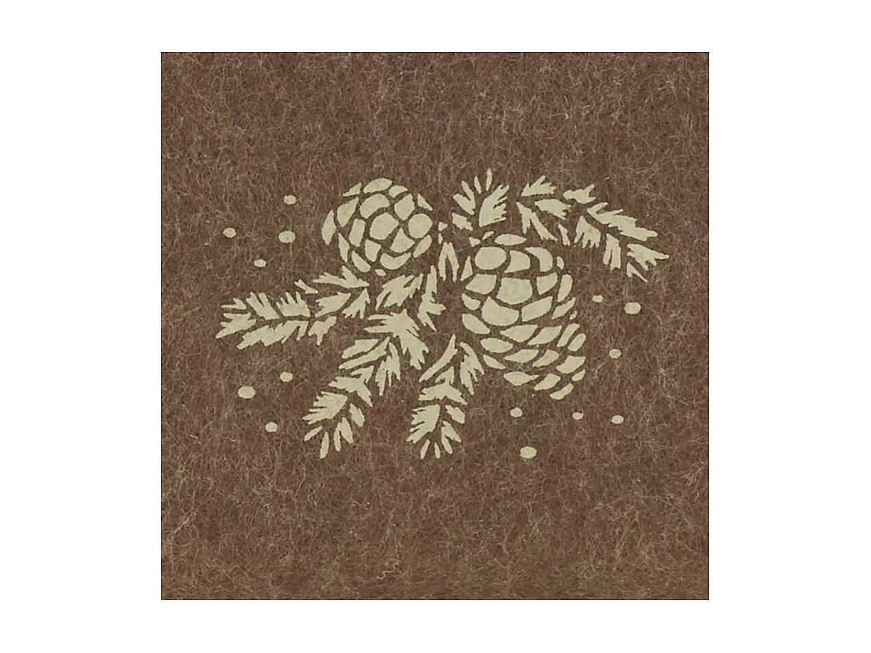 Corbeilles carrées en feutrine Lot de 2