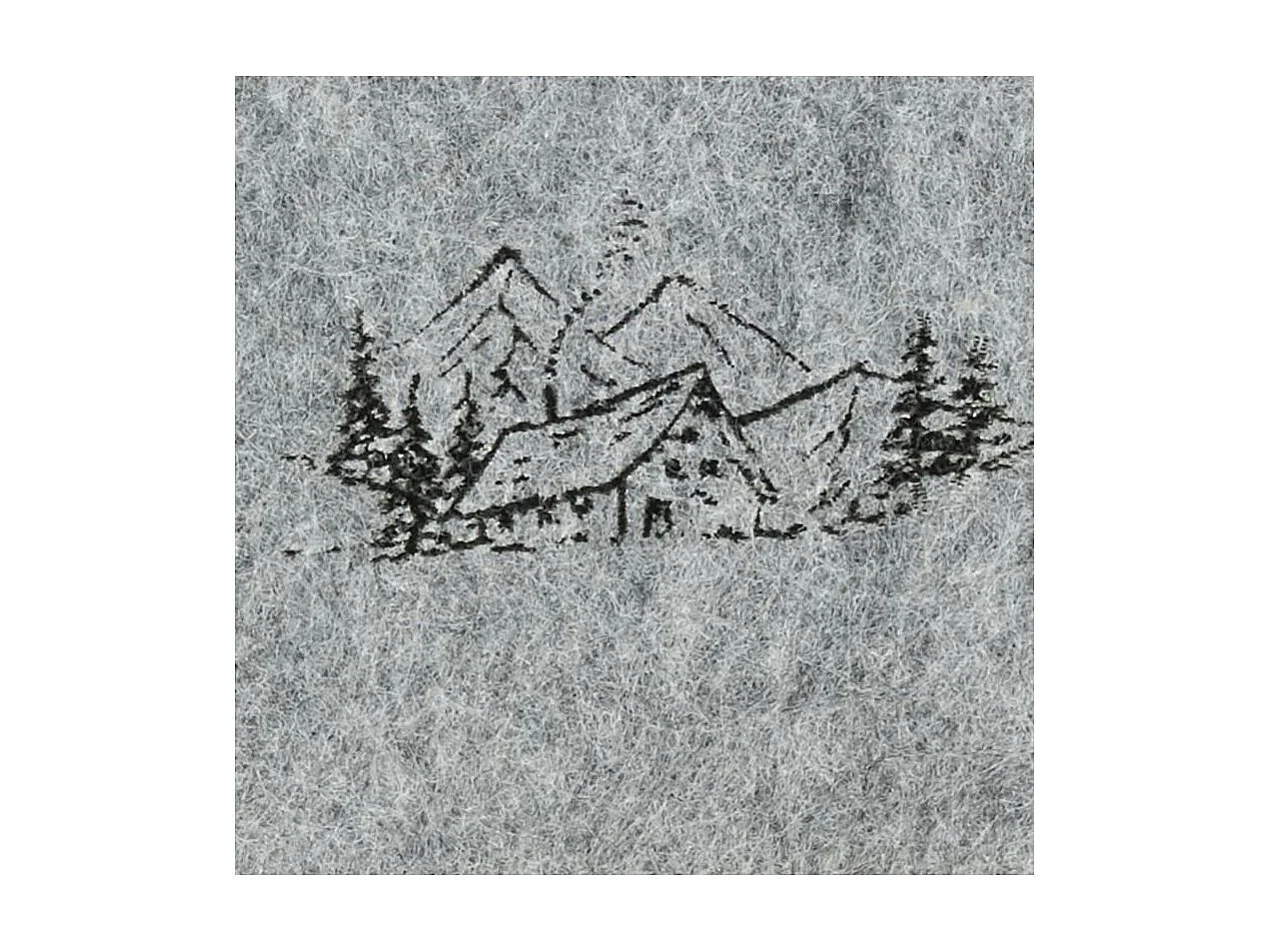 Corbeilles carrées en feutrine Lot de 2