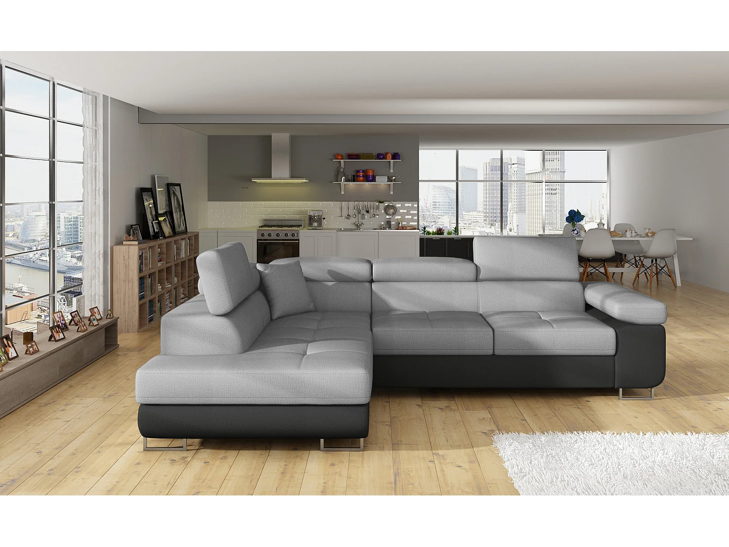 Sillón Chestrio / Funda de tela / Verde / Disponible