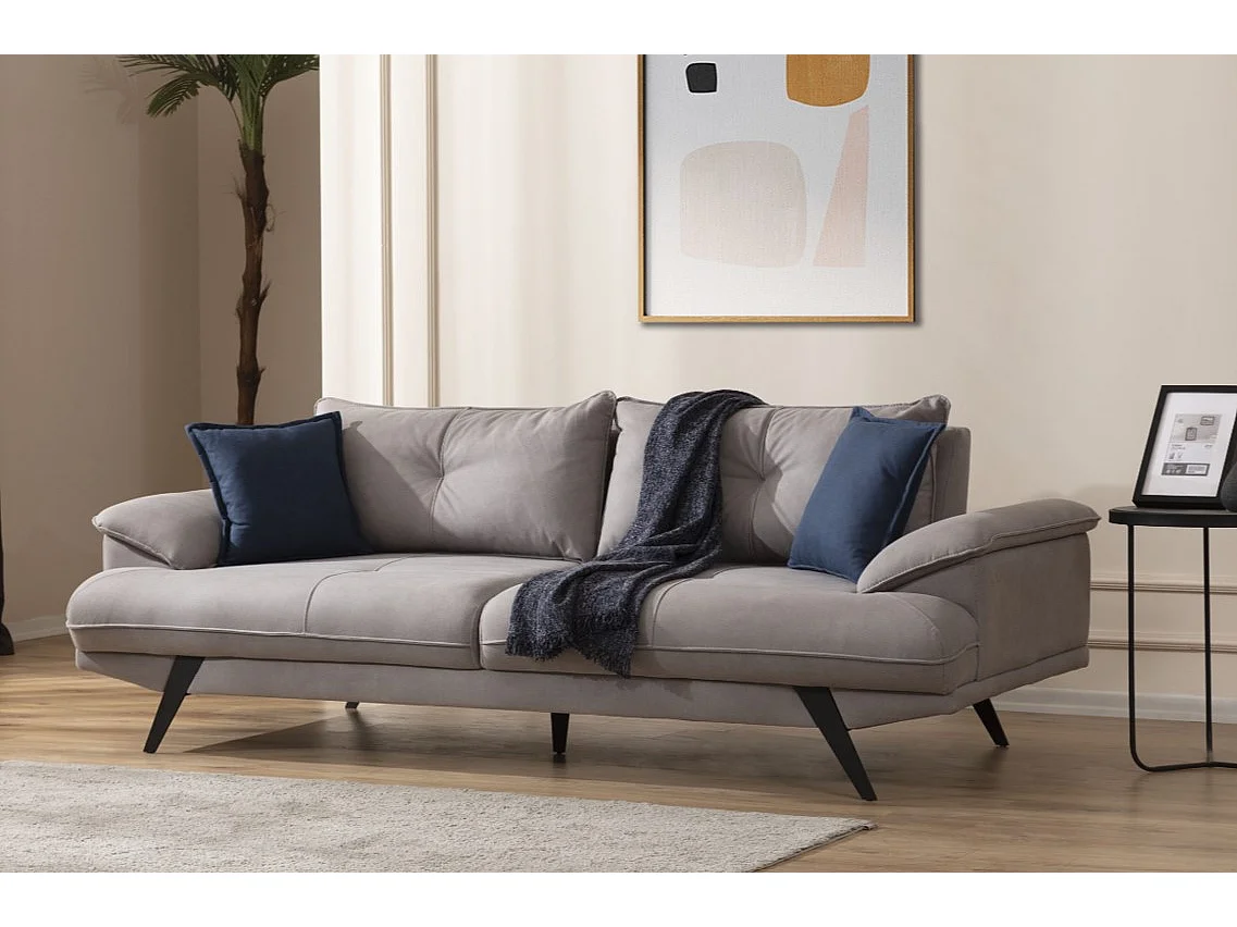 Lerin (Set 3+3+1)/Tissu-Bleu&Gris