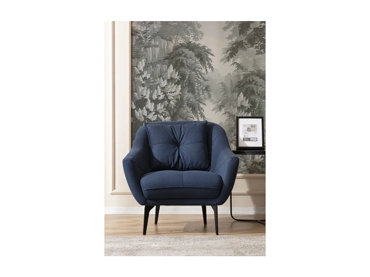 Lerin (Set 3+3+1)/Tissu-Bleu&Gris