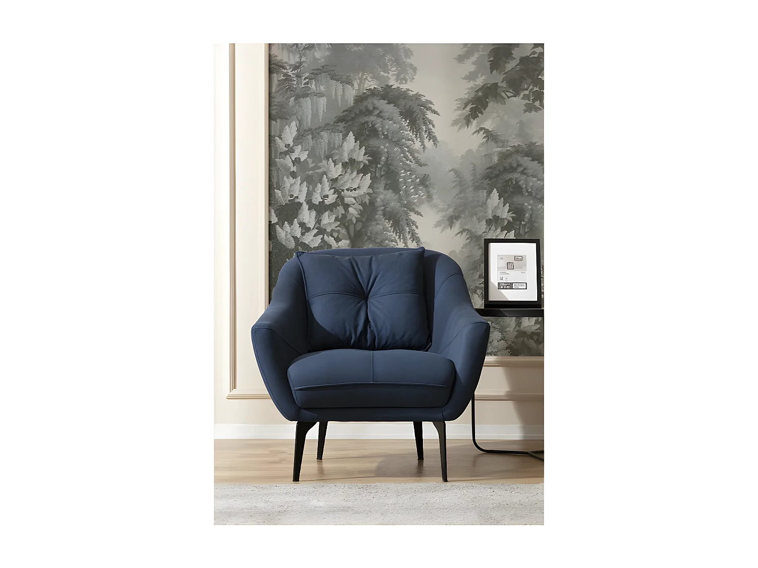 Lerin (Set 3+2+1)/Stoff-Grau&Blau