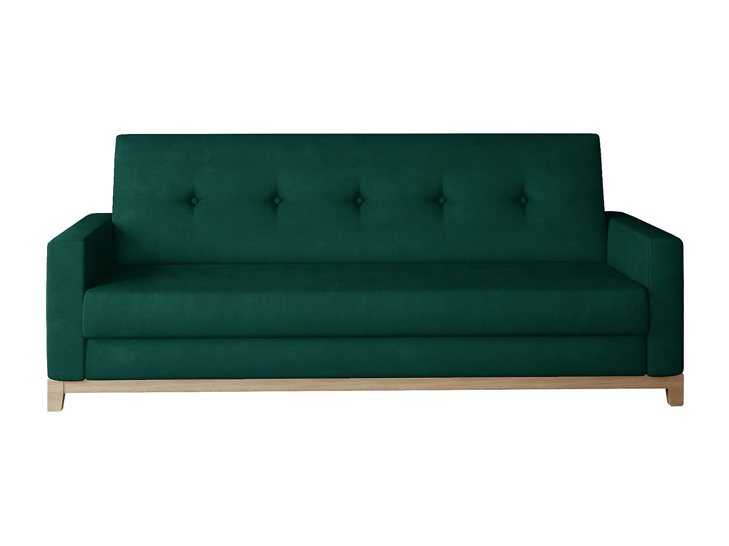 3 Pers. Couch Selena / An Lager/Stoff-Grün