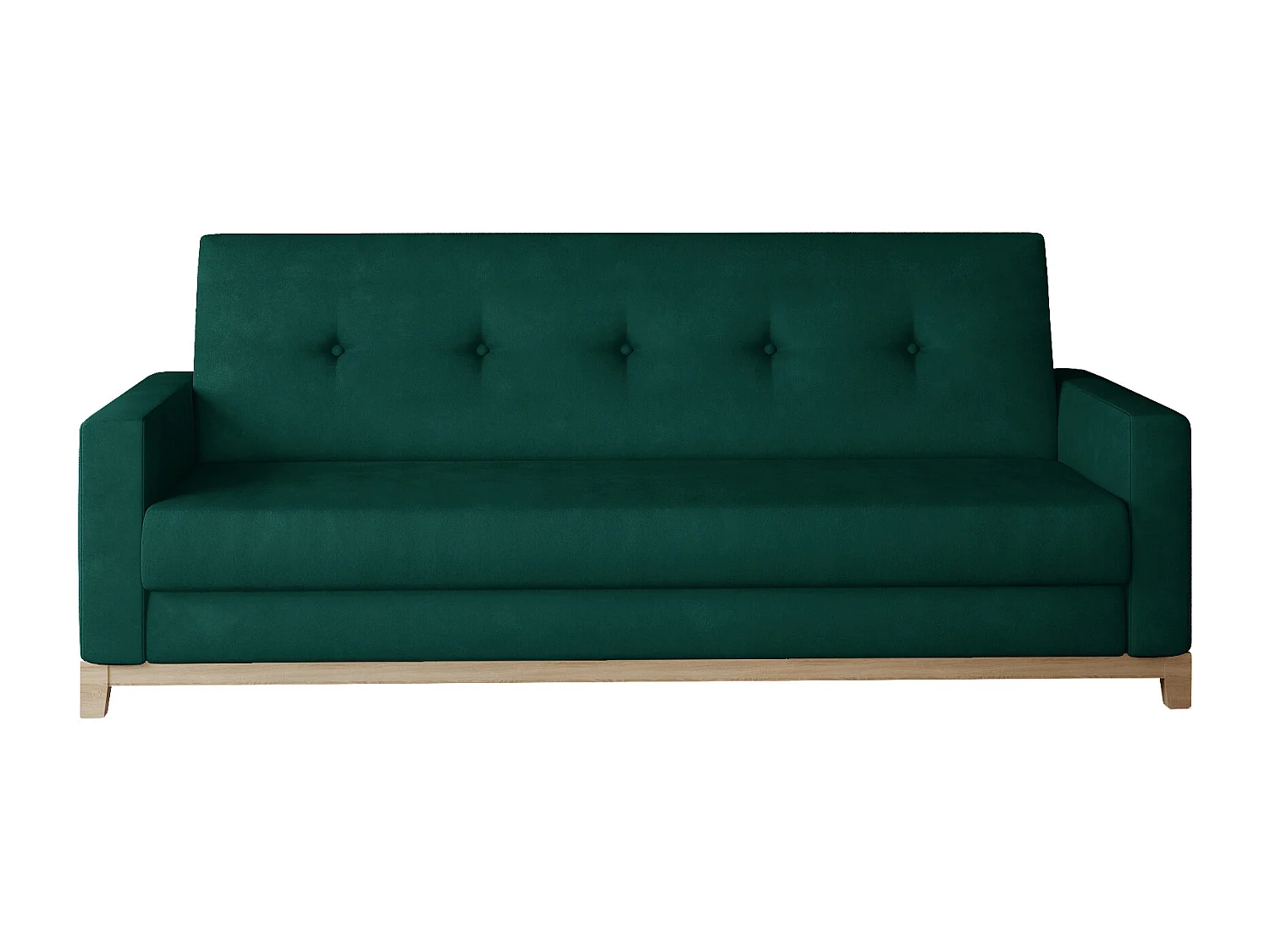 3 Pers. Couch Selena / An Lager/Stoff-Grün