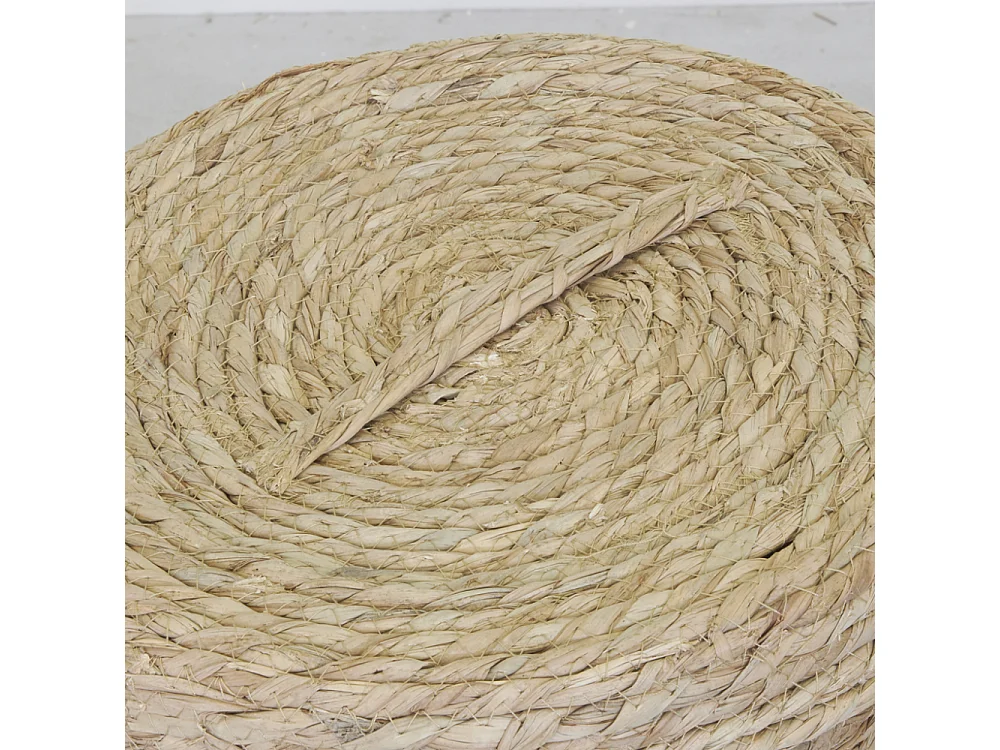 Lot 2 coffres + 1 poubelle en jonc naturel