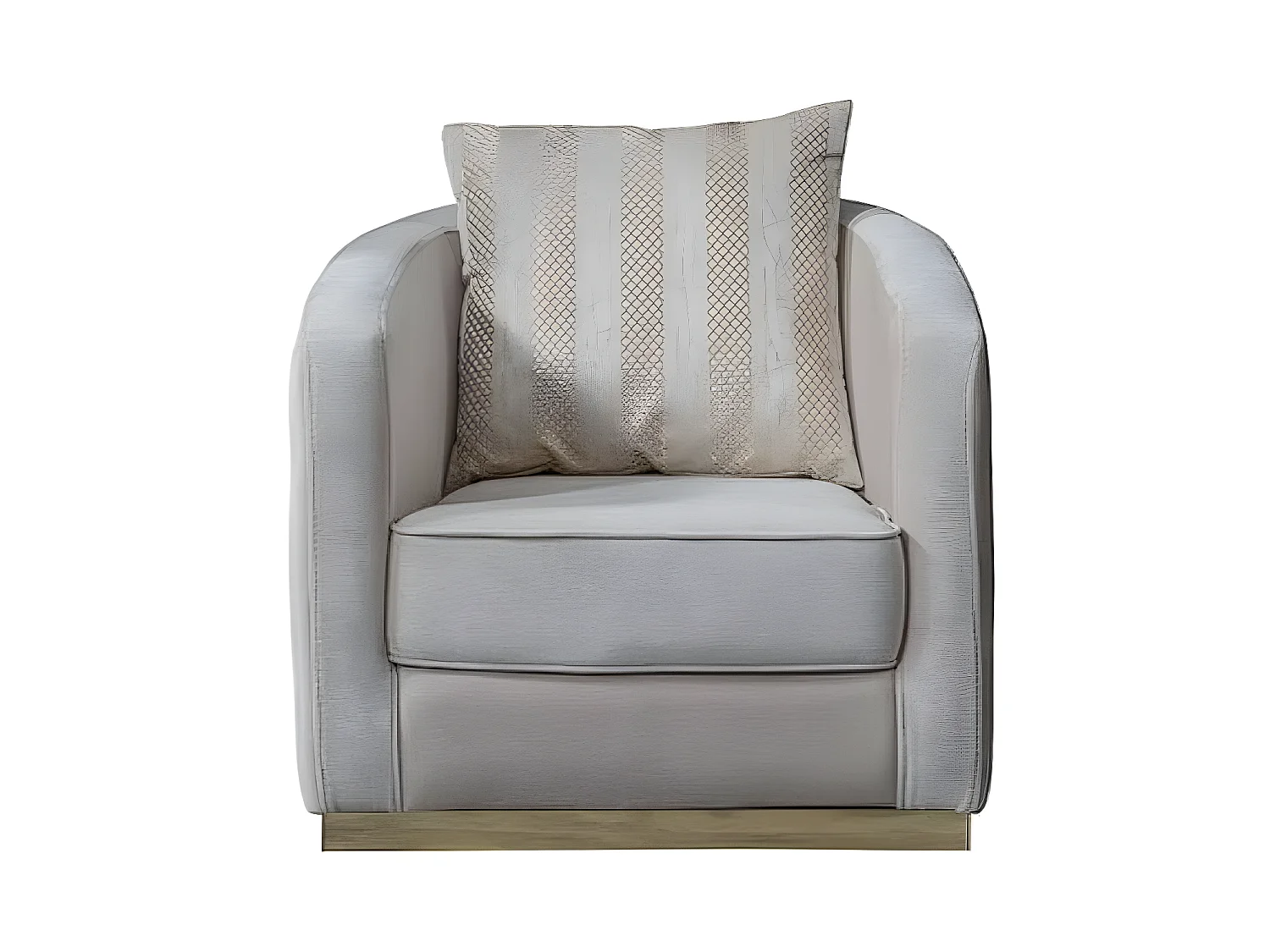 Grand Lux (Set 3+3+1)/Tissu-Beige&Or