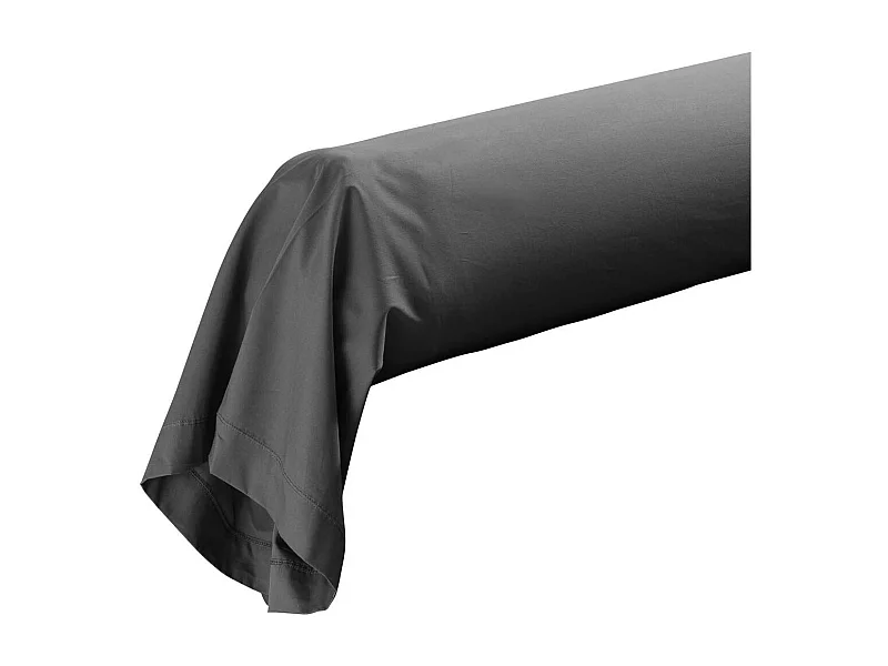 Taie de Traversin "Percaline" 85x185cm Gris Acier