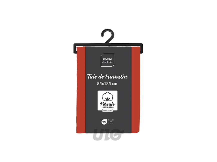 Taie de Traversin "Percaline" 85x185cm Tomette