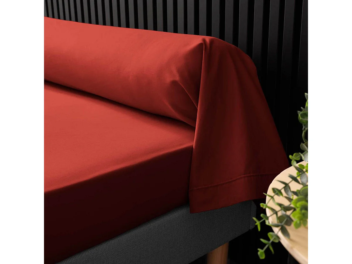 Taie de Traversin "Percaline" 85x185cm Tomette