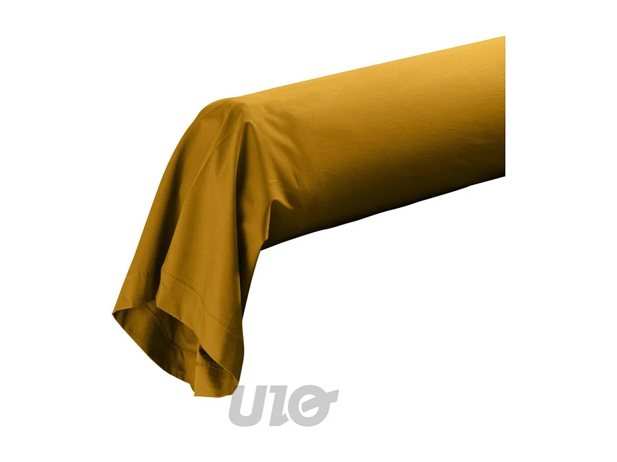 Funda de Almohada de Algodón Percal 85x185cm Curry