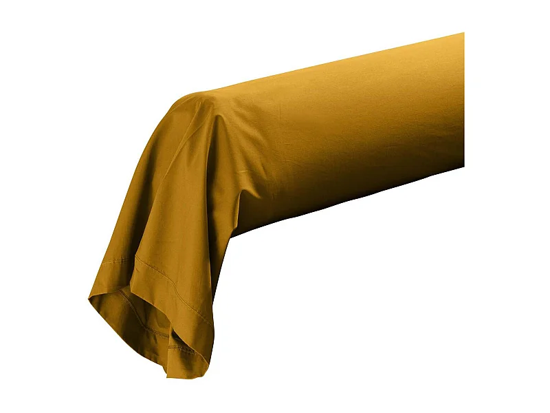 Taie de Traversin "Percaline" 85x185cm Curry