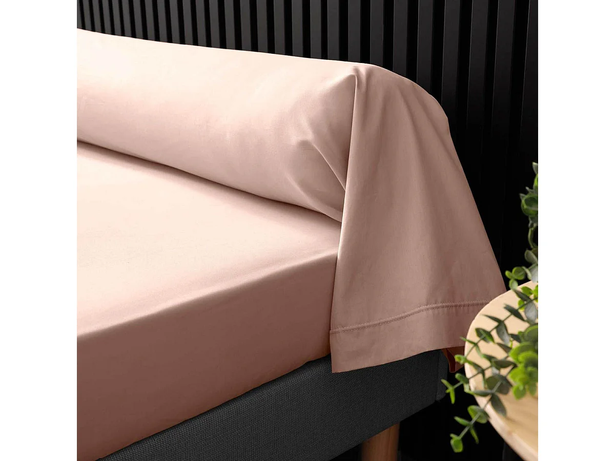 Taie de Traversin "Percaline" 85x185cm Nude