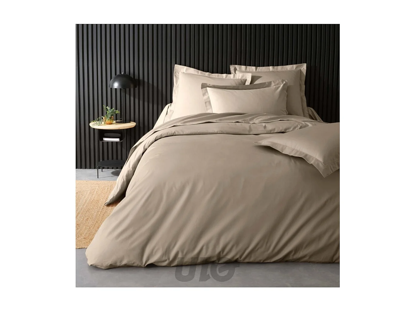 Taie de Traversin "Percaline" 85x185cm Sable