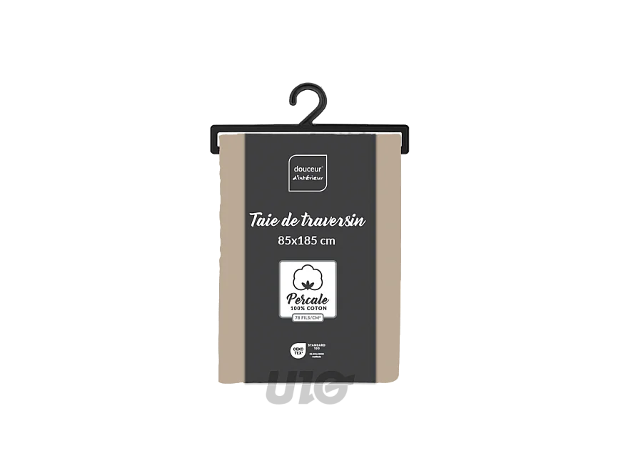 Taie de Traversin "Percaline" 85x185cm Sable