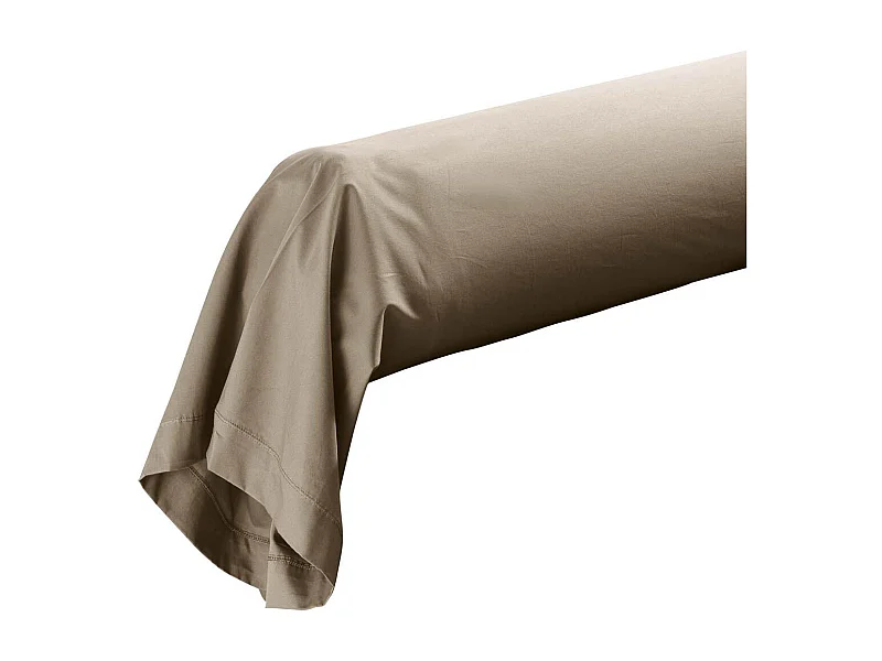 Taie de Traversin "Percaline" 85x185cm Sable