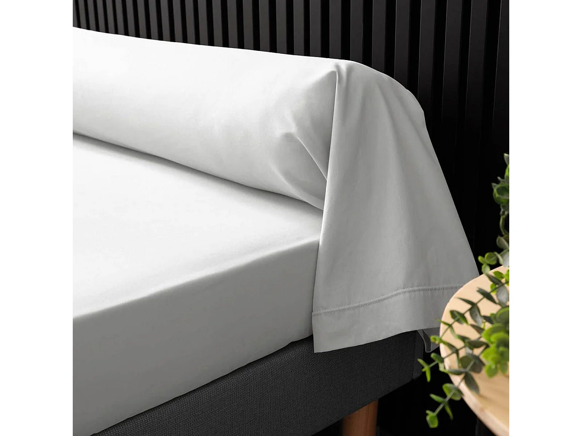 Taie de Traversin "Percaline" 85x185cm White