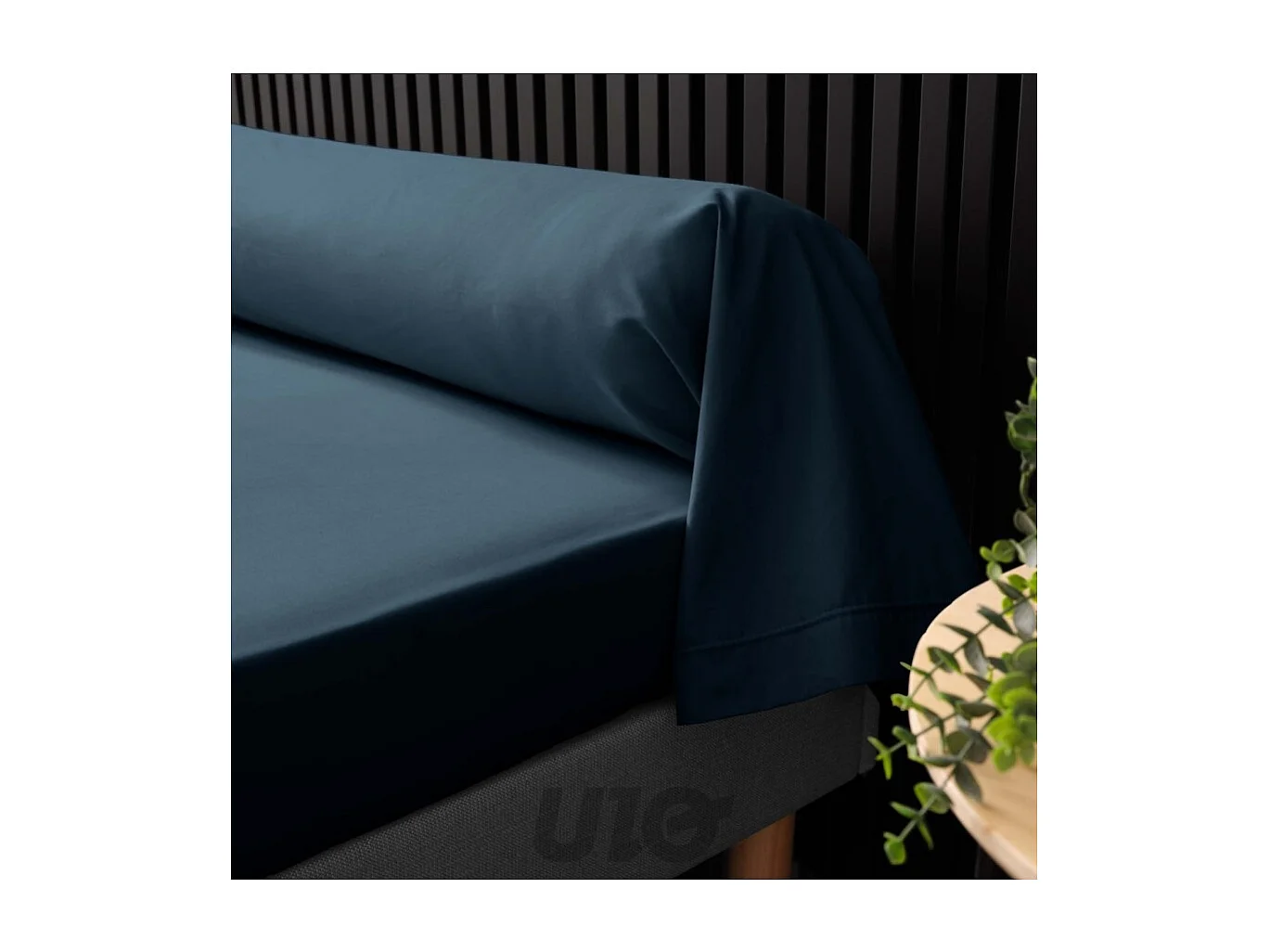 Taie de Traversin "Percaline" 85x185cm Bleu Nuit