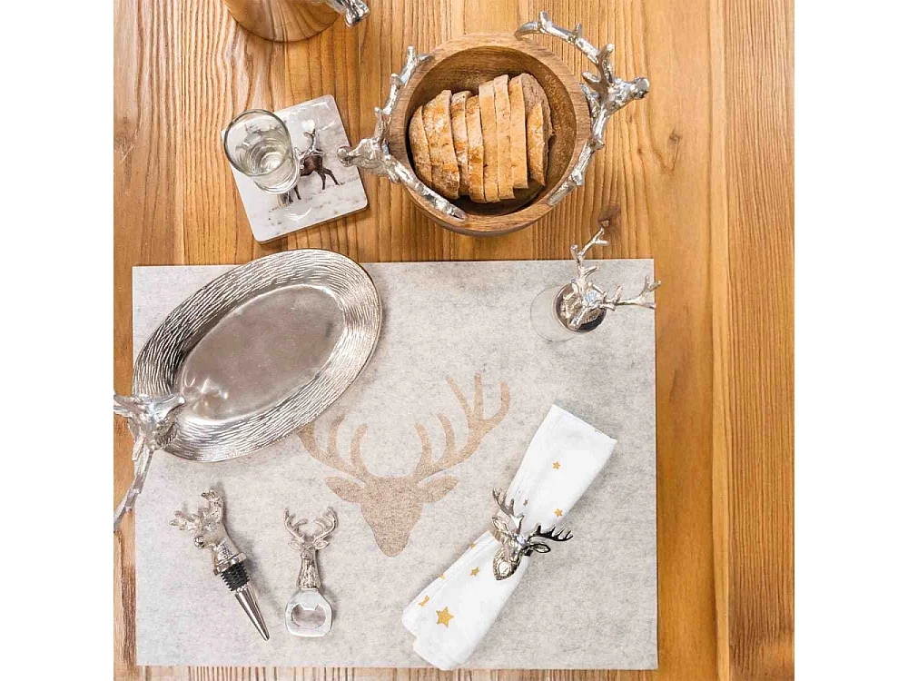 Sets de table en feutrine Cerf (lot de 6)