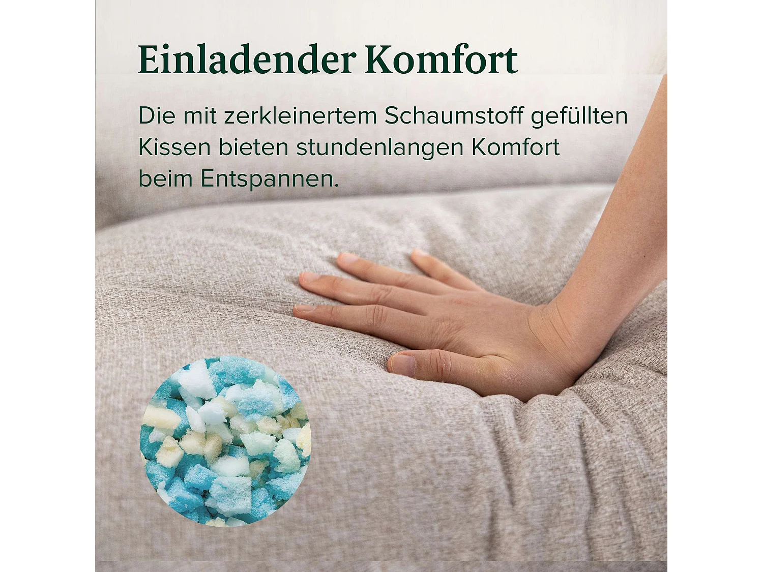 Fauteuil à structure en métal avec coussins - beige - 79x69x79 cm - Ada