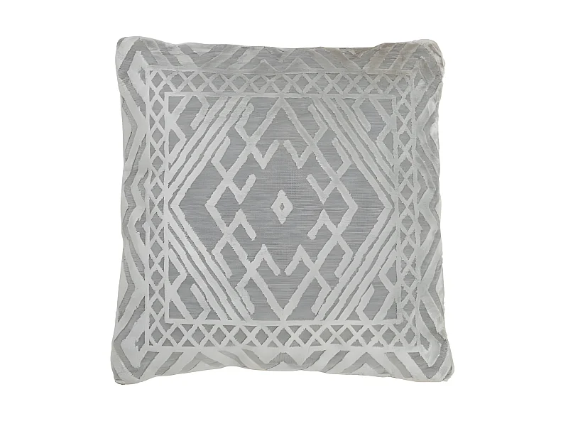 Coussin Vende Polyester Argent - L 45 x l 45 x H 4 cm