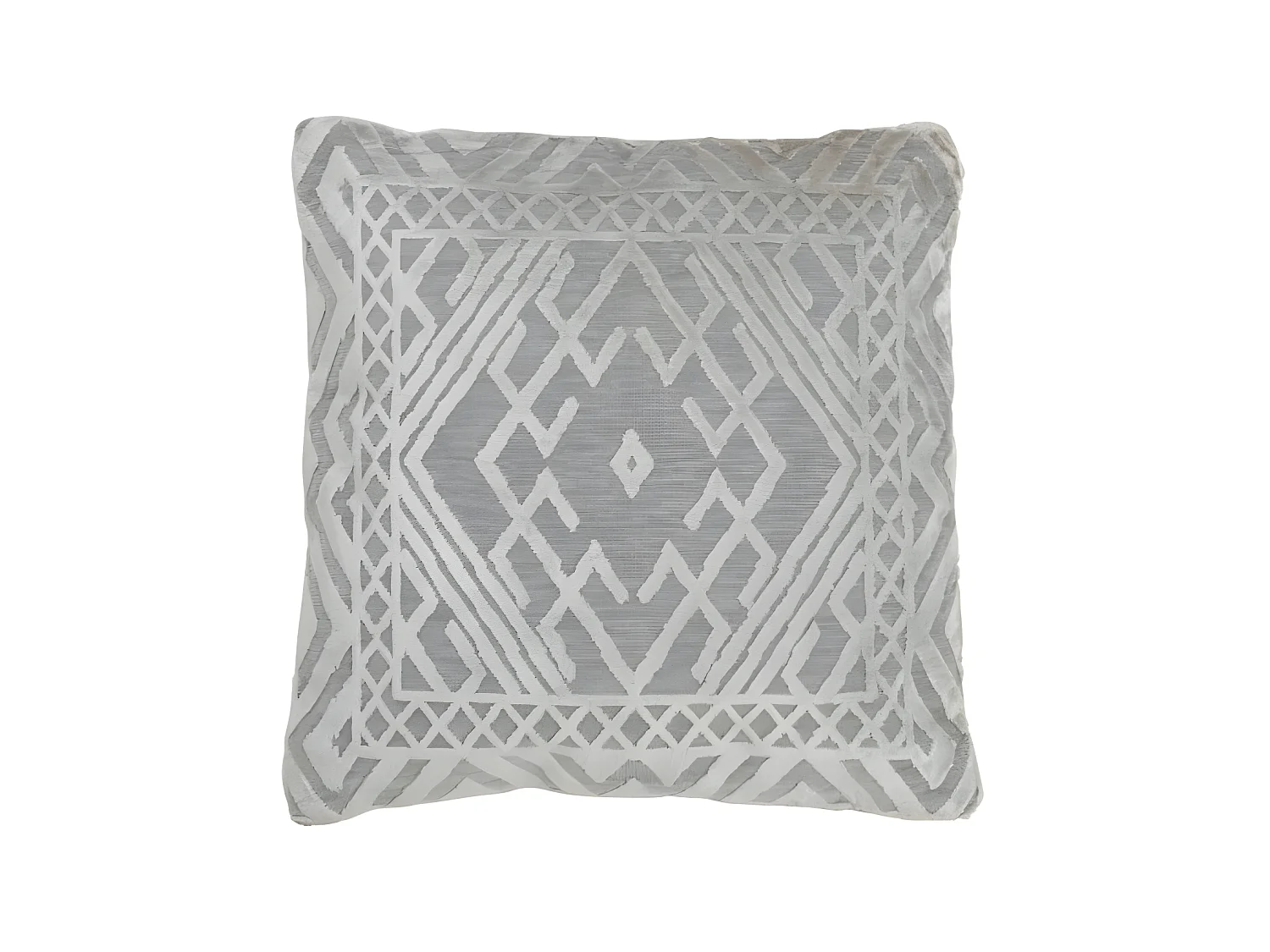 Coussin Vende Polyester Argent - L 45 x l 45 x H 4 cm