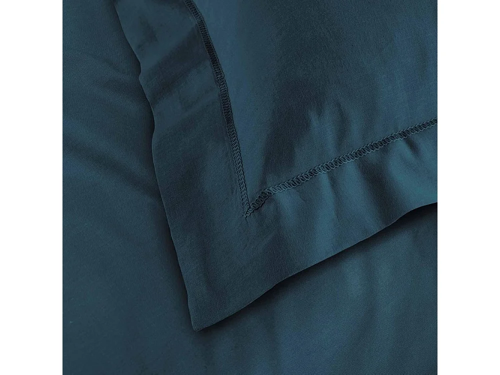 Capa de Almofada "Lina" 100% Algodão 50x70cm Azul Certificada Oeko-Tex