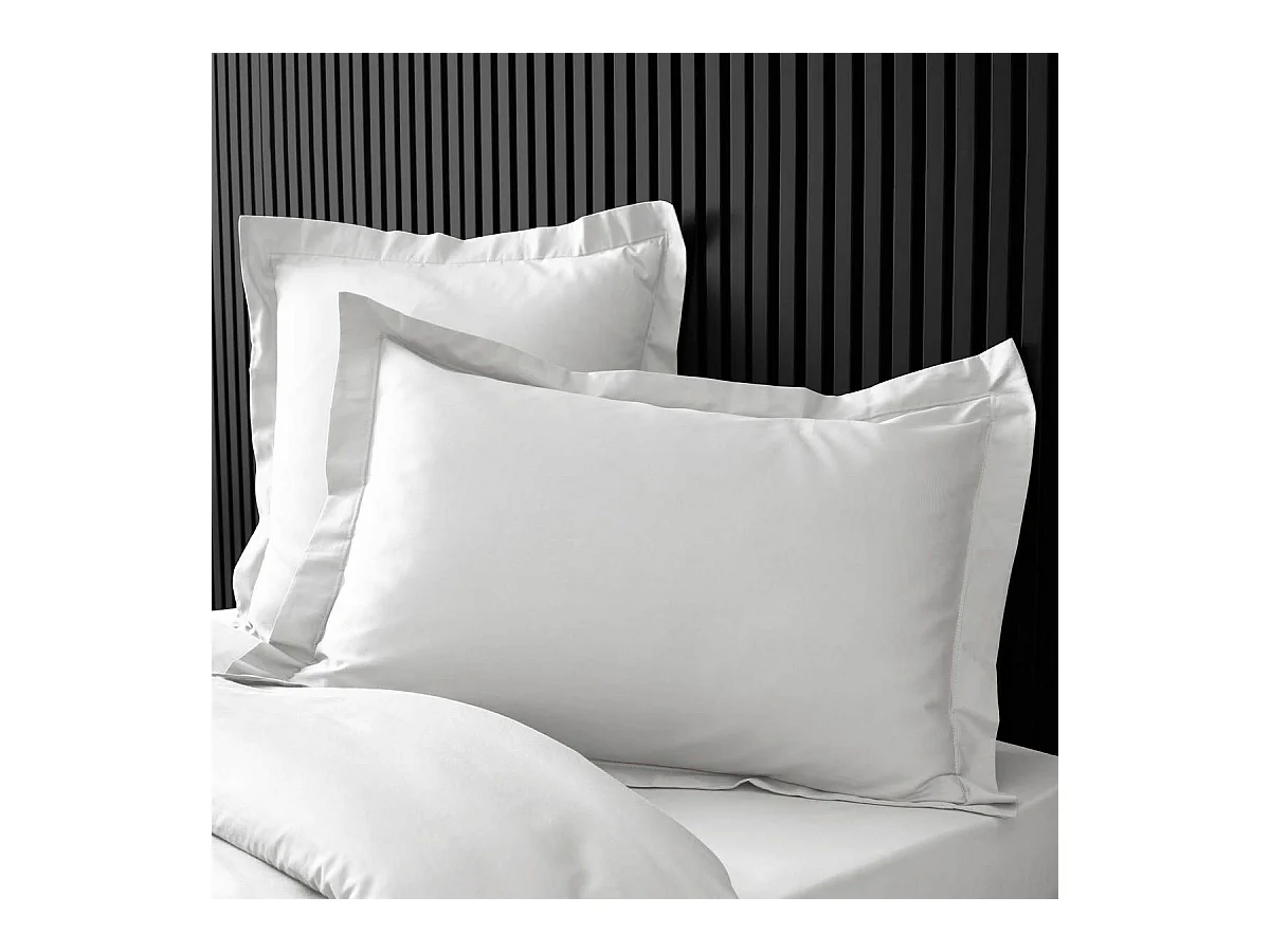 Taie d'Oreiller "Percaline" 50x70cm White