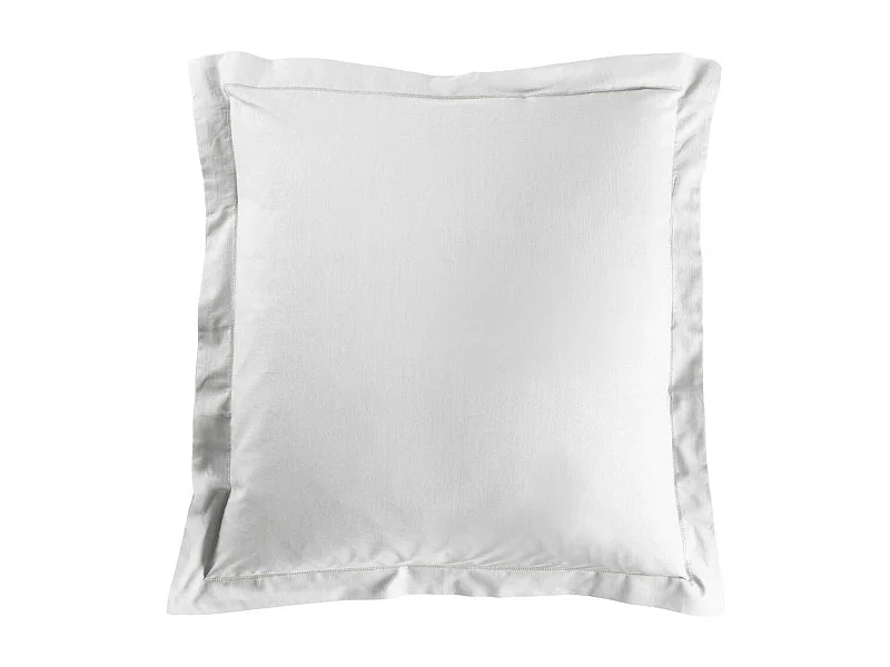 Taie d'Oreiller "Lina" 63x63cm Branca em Algodão Certificado Oeko-Tex