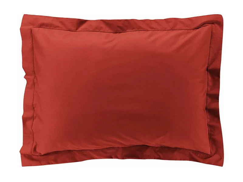 Zestaw 2 Poszewek na Poduszki Percal Czerwony 100% Bawełna Miękka OEKO-TEX - Możliwość Prania w Pralce