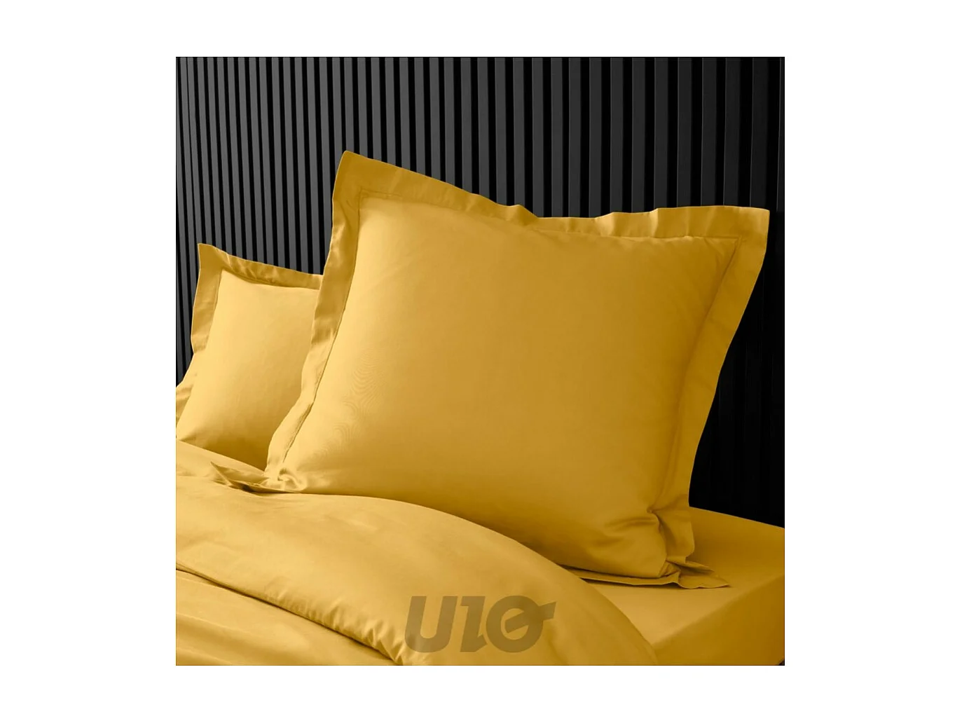 Taie d'Oreiller "Percaline" 63x63cm Curry