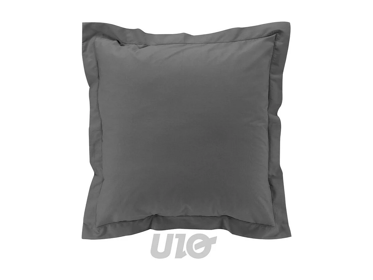 Taie d'Oreiller "Percaline" 63x63cm Gris Acier