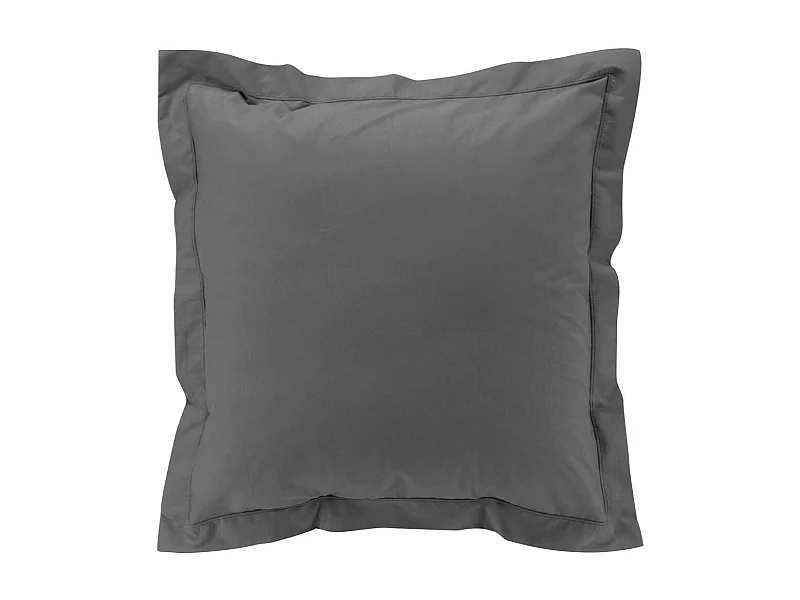 Taie d'Oreiller "Percaline" 63x63cm Gris Acier