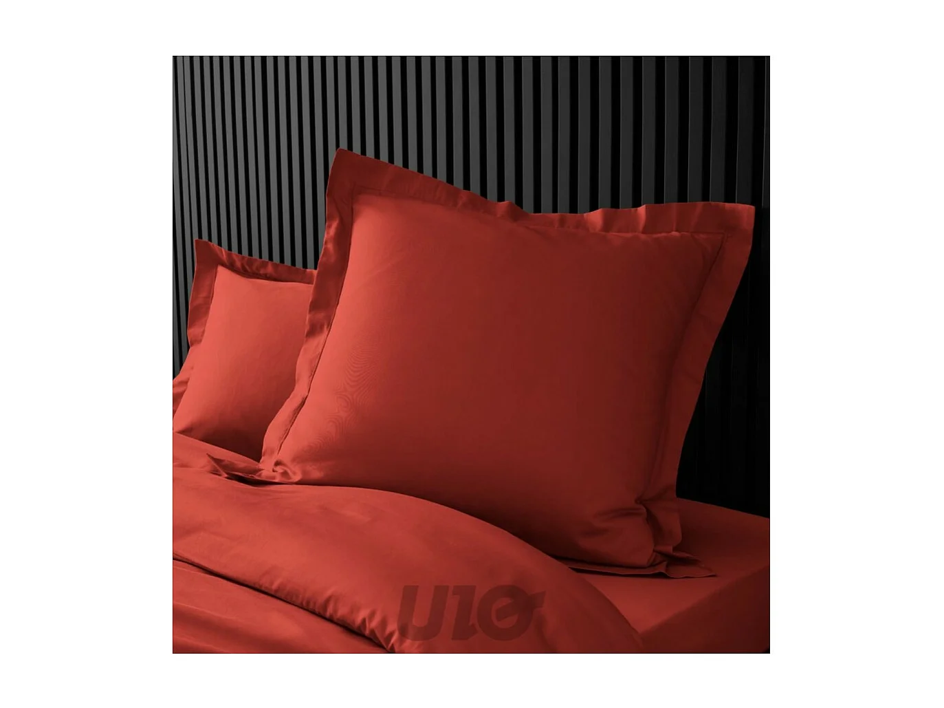 Taie d'Oreiller "Percaline" 63x63cm Tomette