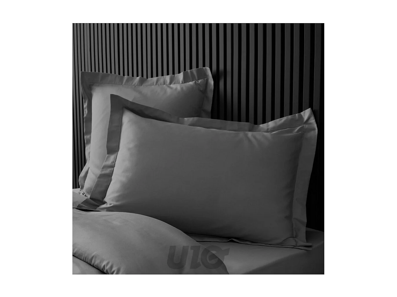 Taie d'Oreiller "Percaline" 50x70cm Gris Acier