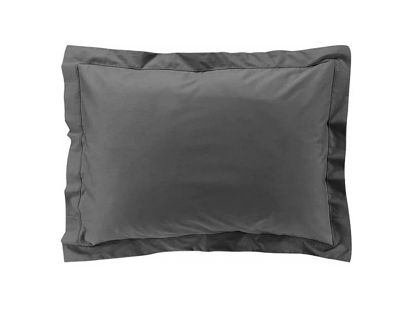 Taie d'Oreiller "Percaline" 50x70cm Gris Acier