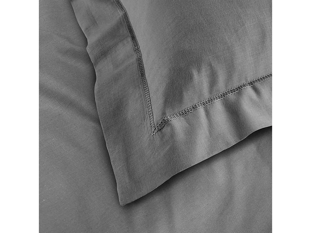 Taie d'Oreiller "Lina" 50x70cm Anthracite