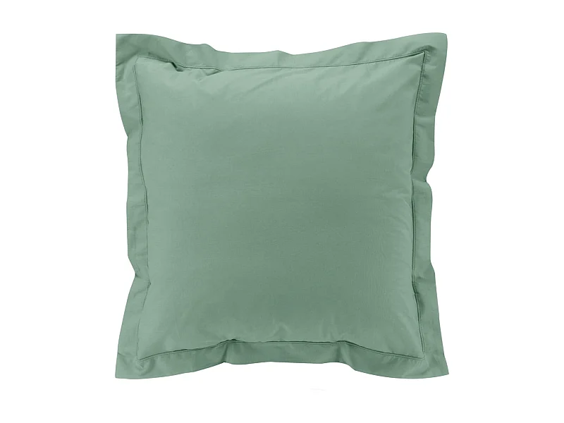 Funda de almohada lisa de percal de algodón