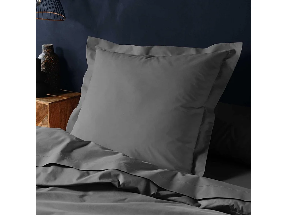 Taie d'Oreiller "Lina" 63x63cm Anthracite