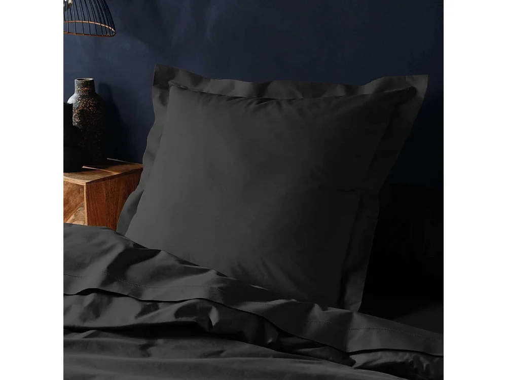 Taie d'Oreiller "Lina" 63x63cm Noir