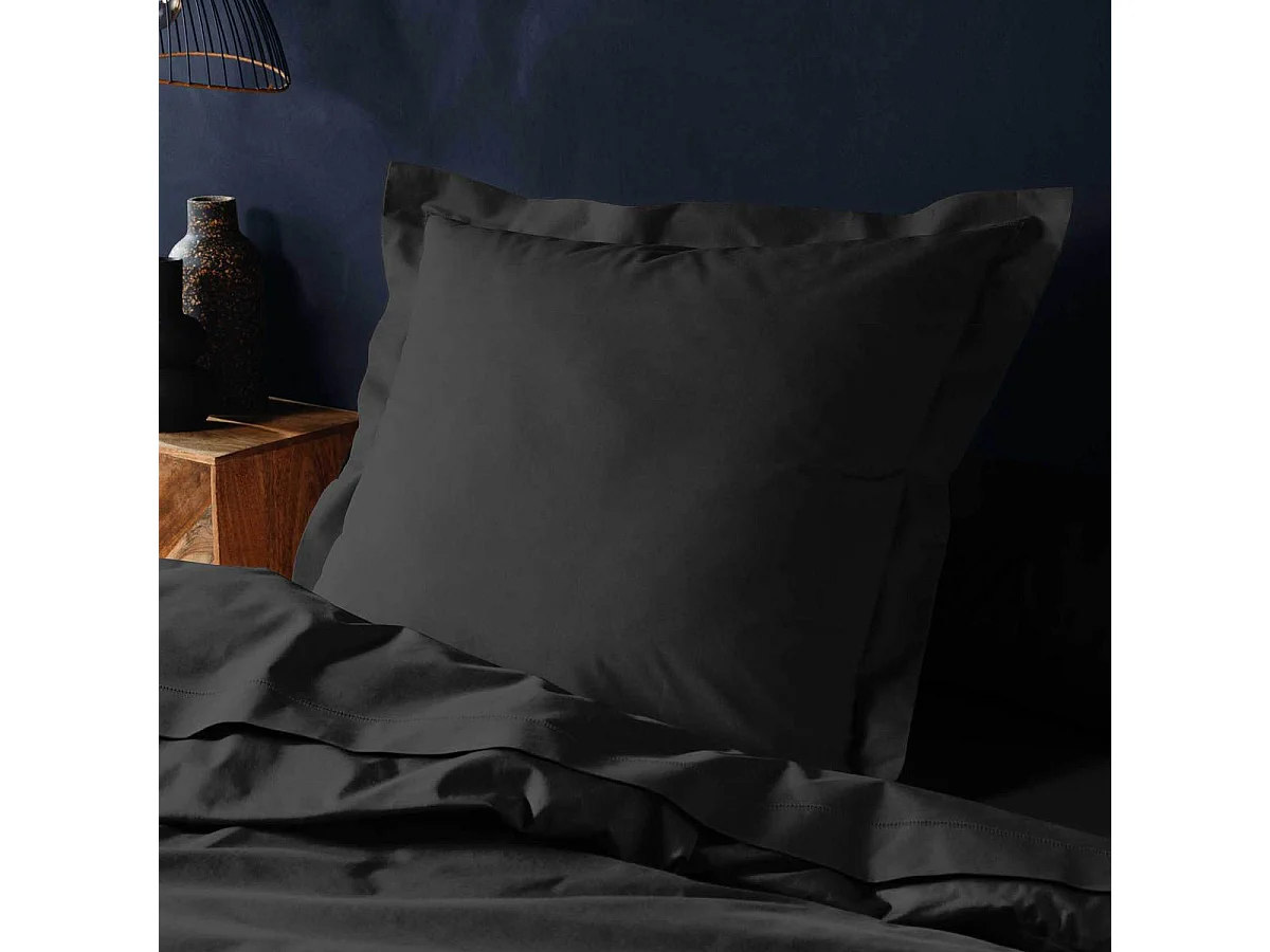 Taie d'Oreiller "Lina" 63x63cm Noir
