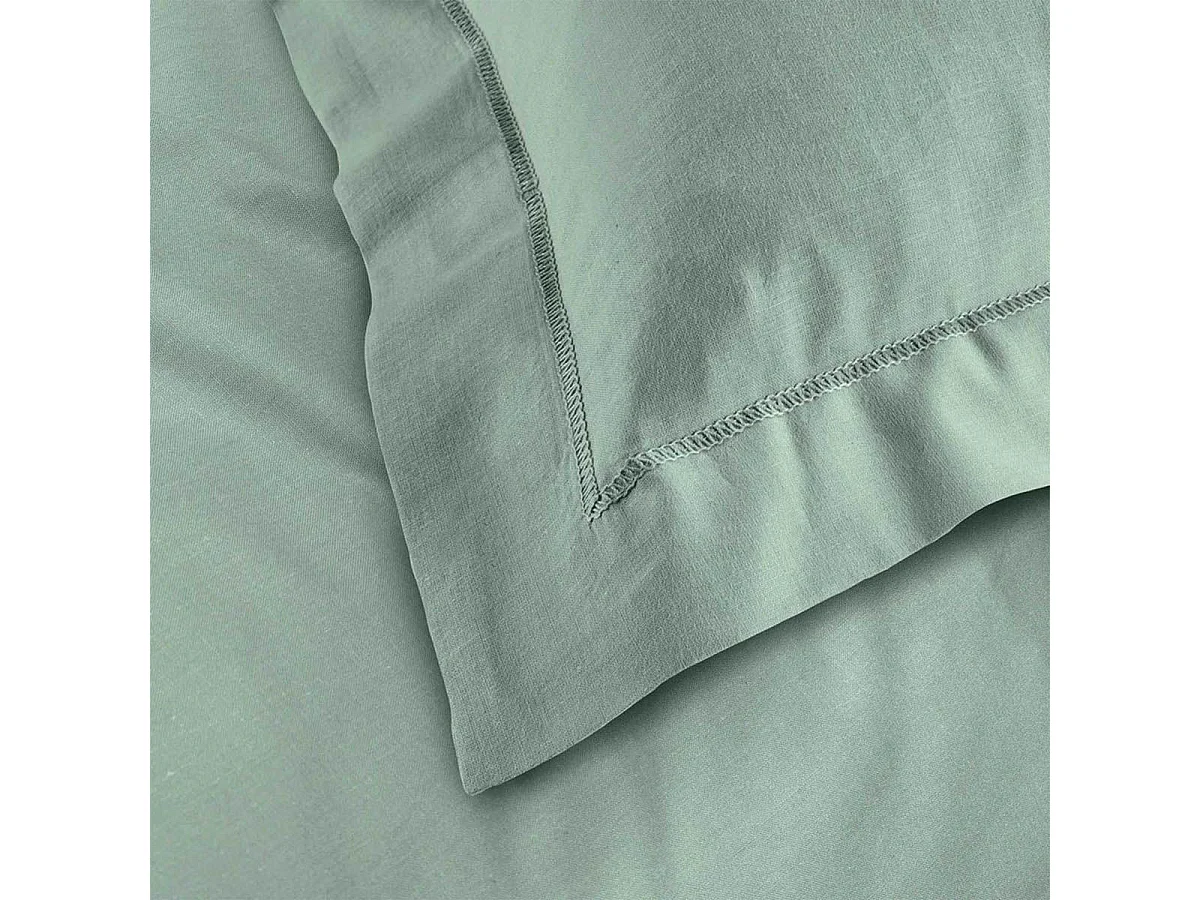 Capa de Almofada "Lina" 63x63cm em Algodão Sálvia